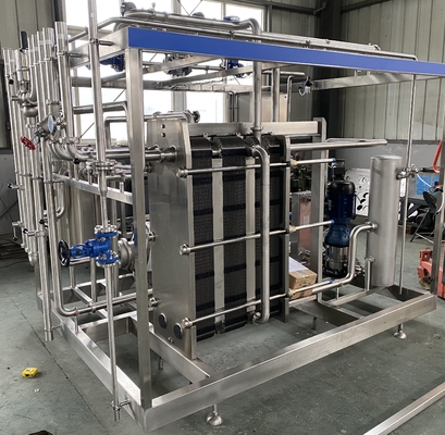 高容量0.5-20L/H乳/果物ジュース/ソース加工ラインのための消毒機 PLC付き完全自動または半自動消毒機