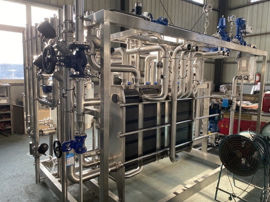 高容量0.5-20L/H乳/果物ジュース/ソース加工ラインのための消毒機 PLC付き完全自動または半自動消毒機