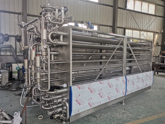 PLC SUS304/316 と食品&amp;飲料加工ラインのための 500-20000L/H UHT ステリライゼーションマシン