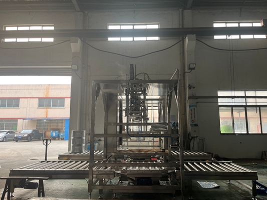 パーソナライズされたSUS304/316 20-1000L BID バッグ イン ドラム 汁/ジャム/パルプ トン ボックス フィラー用 PLC 用のアセプティック 充填機