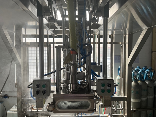 2つの頭 20-1000L BID バッグ イン ドラム 汁/ジャム/パルプ トン ボックス 充填 機械 PLC SUS304/316