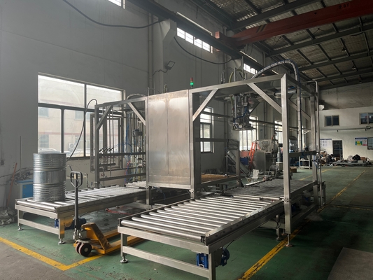 パーソナライズされたSUS304/316 20-1000L BID バッグ イン ドラム 汁/ジャム/パルプ トン ボックス フィラー用 PLC 用のアセプティック 充填機