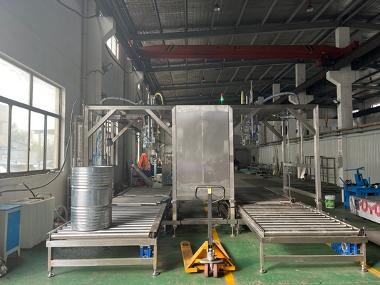 パーソナライズされたSUS304/316 20-1000L BID バッグ イン ドラム 汁/ジャム/パルプ トン ボックス フィラー用 PLC 用のアセプティック 充填機