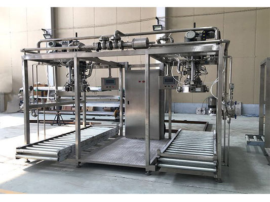 費用対効果 シングルまたはダブルヘッド 1-220L 2日間のアセプティックフィラー ケチャップ/フルーツジュース/ミルク生産工場 Sus304