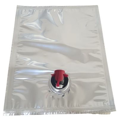 無菌バッグインボックス包装袋アルミホイルラミネート 3-25L ヒートシール防湿ジュースミルクピューレソースおよび飲料用